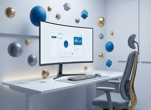 Sanjaya Prasanna Dias — full stack software engineer workspace illustration